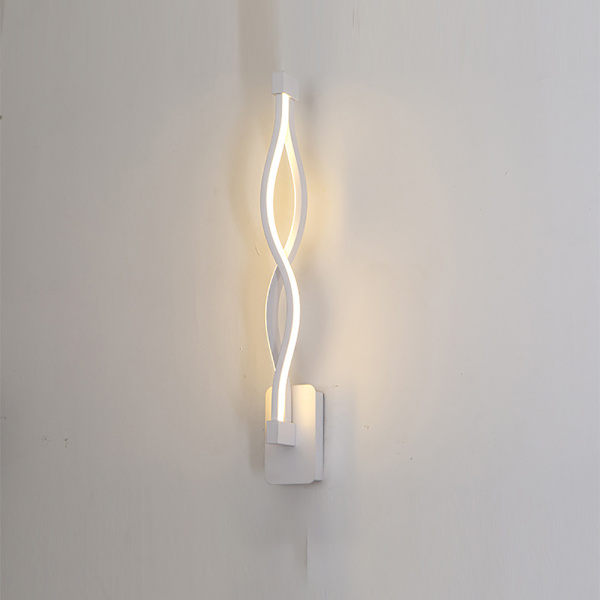 12W LED Vägglampa Bakgrund Vägglampa Sovrum Sänglampa