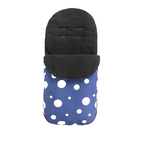 42*92CM Barnvagnssovsäck, lämplig för att gå ut i blue and white dots