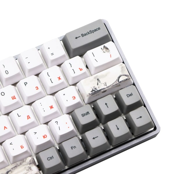 Ryska teckenfärg Subbed PBT OEM Keycap Set Mechanische