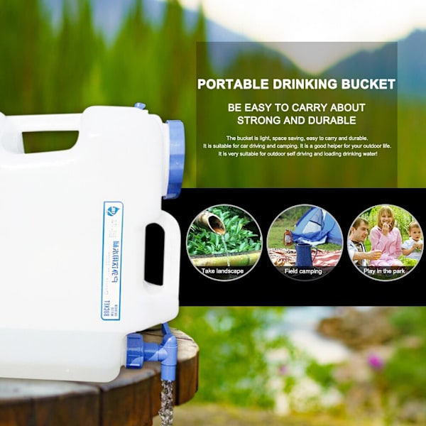 10L utomhusdricksvattenpåsar Camping Matlagning Picknick BBQ
