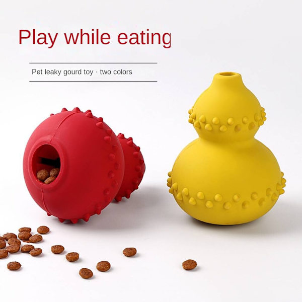 Pet Toy kalebass läcker boll, naturgummi resistent mot Red