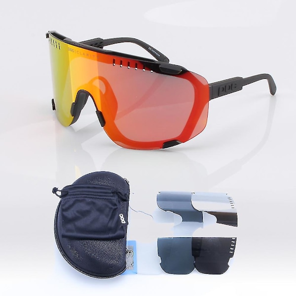 Poc Devour Polarized 4 Lens Cykelsolglasögon Män Kvinnor 10