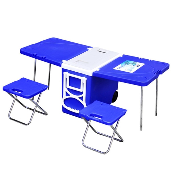 Uppgradera Multi Function Outdoor Rolling Cooler Vikbar picknick
