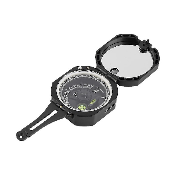 Black Pocket Transit Geologisk Kompass med 0-360 grader