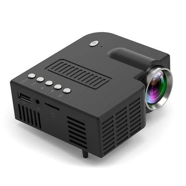 Mini Bärbar Led-projektor 1080p hemmabiobiovideo White