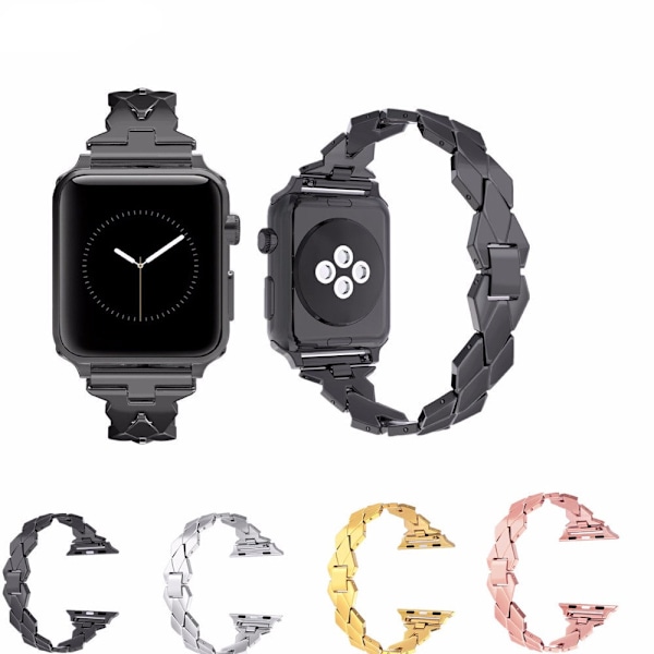 38/40 mm, 42/44 mm metallrem, lämplig för Apple Black  38/40mm
