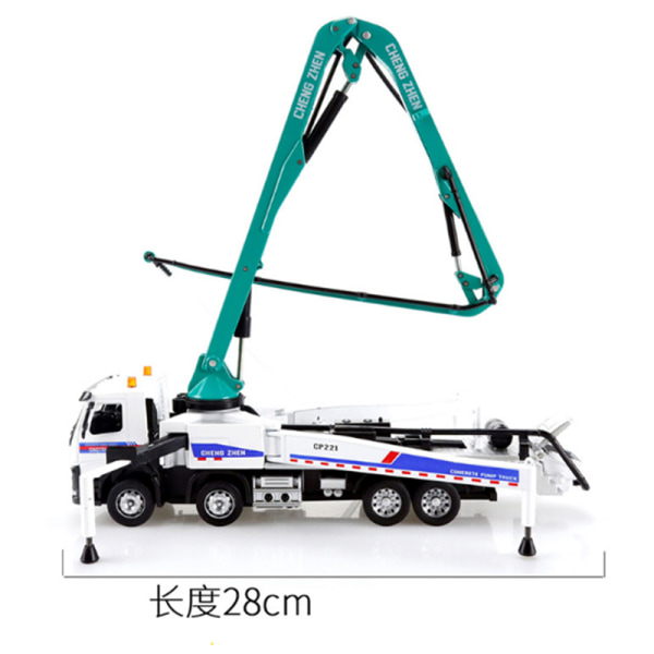 1/50 Simulering mekanisk betongpump lastbil pressgjuten legering