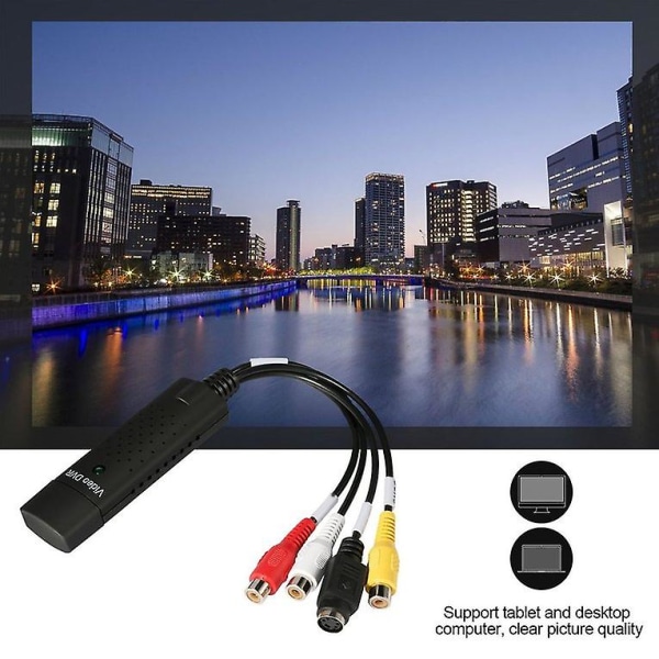USB Vhs/vcr till videokonverterare Dvd Converter Capture