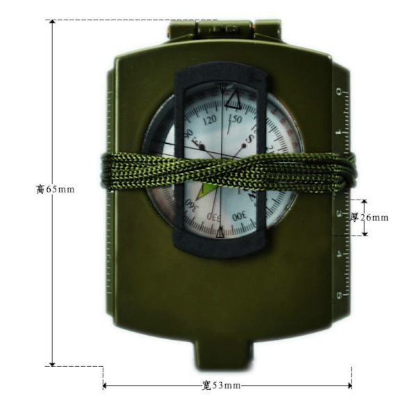 Vattentät Survival Military Compass Vandring Camping Army