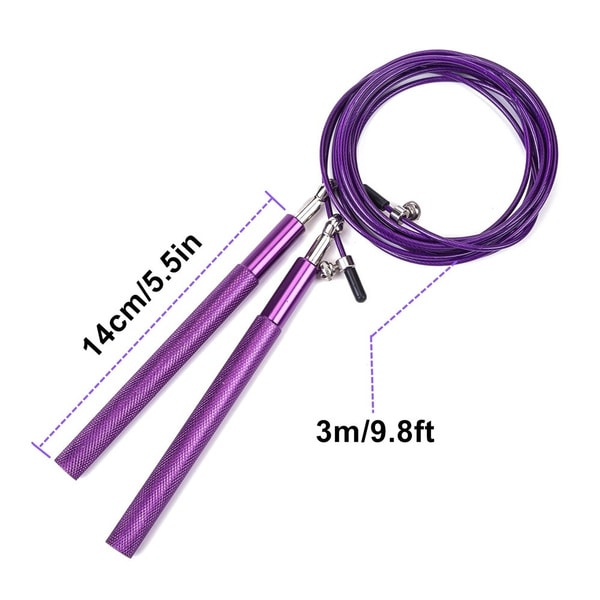 Crossfit Speed Jump Rope 3 meter METALL BEARING Handtag