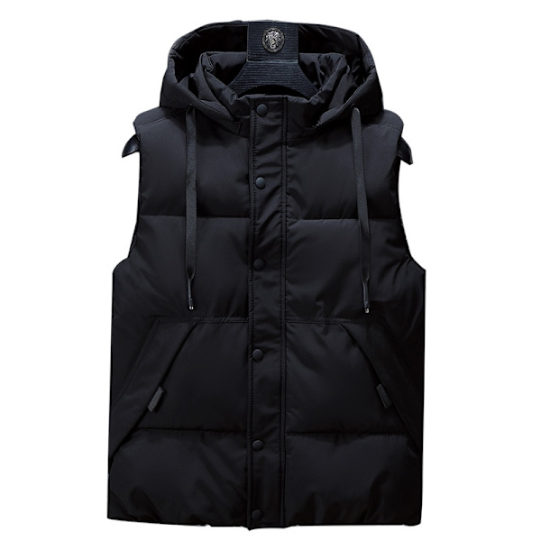 Vinter Herr Plus Size L Parkas väst Huvtröja