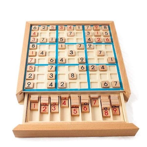 Trä Sudoku Nine Square Grid Game Chess Children's Logical