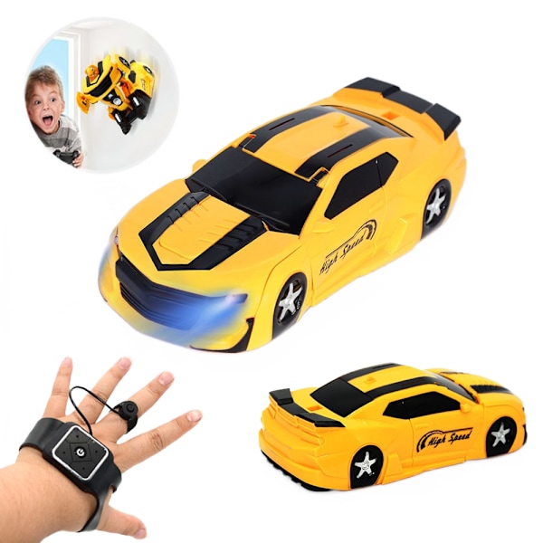 (Gul) RC Deformation Bil Gesture Induction Fjärrkontroll