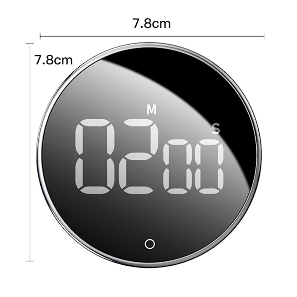 LED Digital Timer För Matlagning Dusch Study Sport Alarm