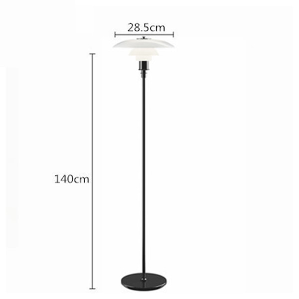 60W PH3 Glas Golvlampa Vardagsrum Kök Sovrum Golv