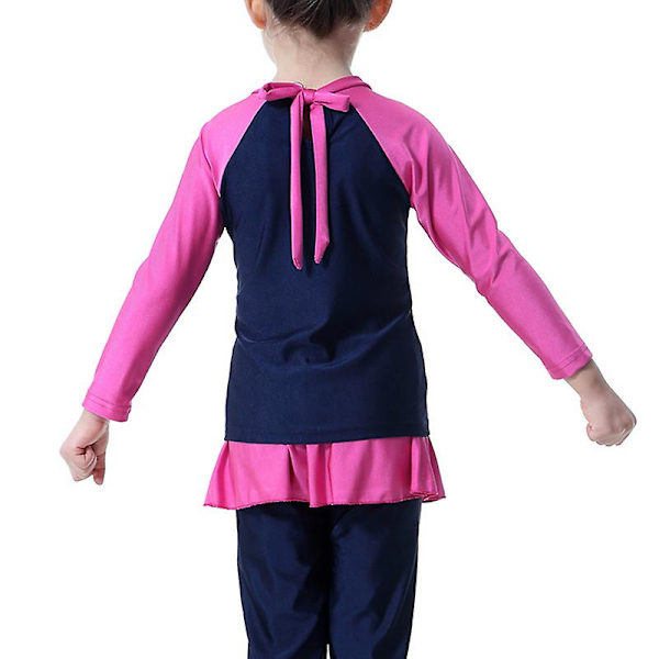 Muslimska Barn Flickor Cover Islamiska Beachwear Badkläder Grey 2-3 Years