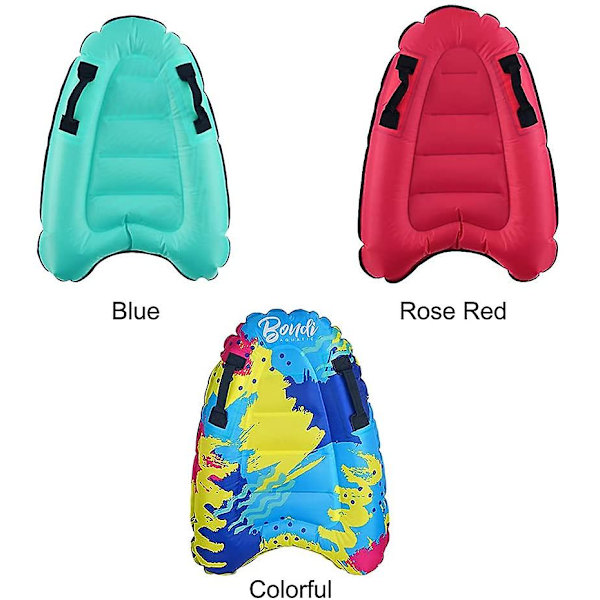 Uppblåsbar Surf Body Board med handtag, simning flytande