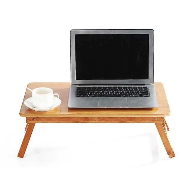 Laptop Skrivbord För Säng, Justerbart Fällbart Laptop Bord Med 50x30x(20-30)cm