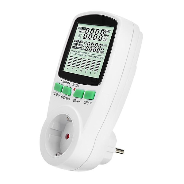 230Vac 16a 3680w digital power uttag elektrisk