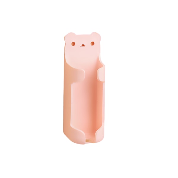 ABS Elektrisk tandborsthållare, Auto Scaling Wall Mount Free Pink