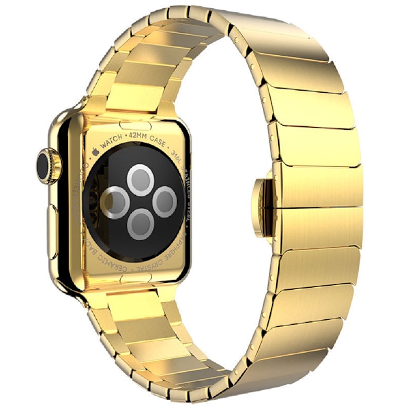 38/40/41MM, 42/44/45MM metallrem för Applewatch5/6/7 med Gold  38/40/41MM