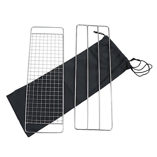 Rostfritt stål Camping Grill Grill Grill Mesh Bushcraft