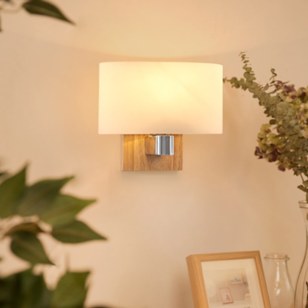 Inomhus träkonst vägglampa, modern enkel stil, mångsidig