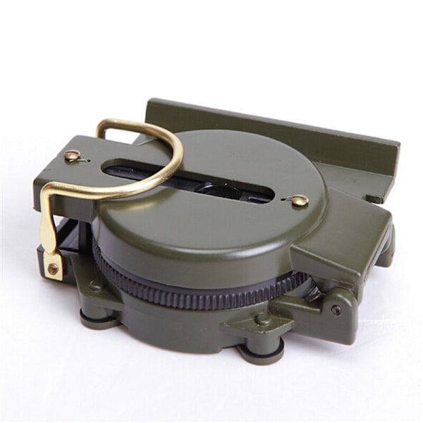 Bärbar Army Green Folding Lins Compass Military