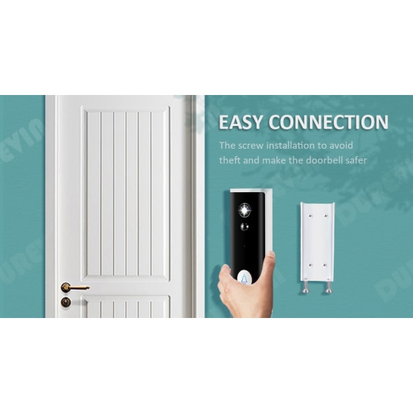 Tuya Wireless WIFI 1080P HD Video Intercom Dörrklocka Smart