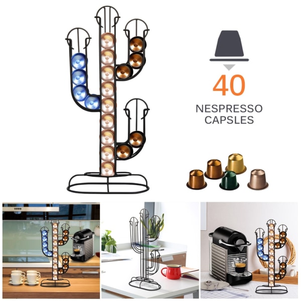 Metall svart Nespresso kapselhållare Pod