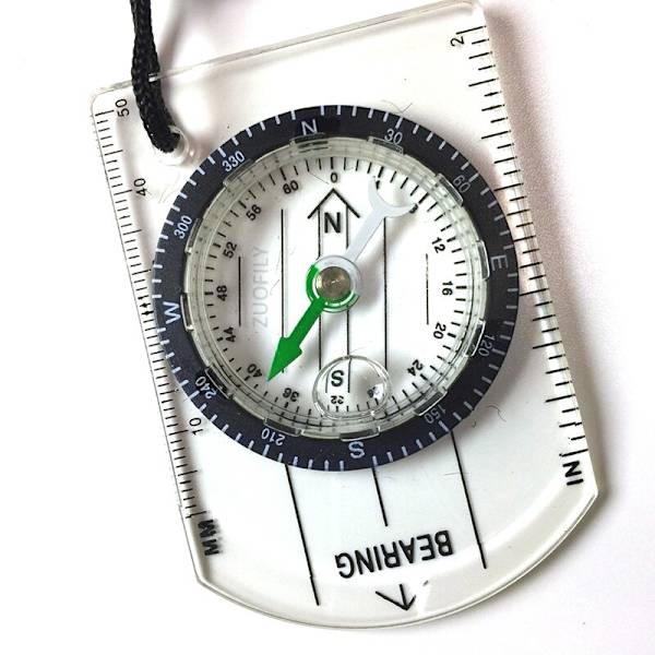 Utomhuscamping Fotvandring Transparent Mini plastkompass