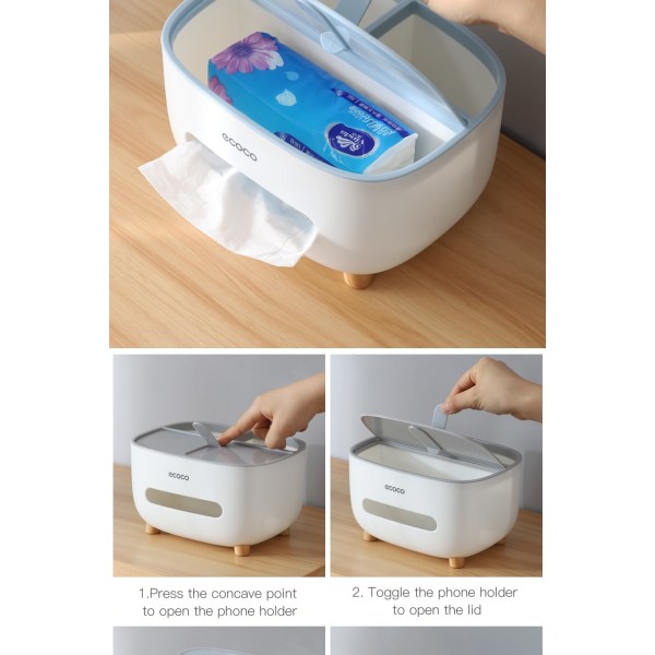 Hem Tissue Box Desktop Kök Servetthållare Förvaring