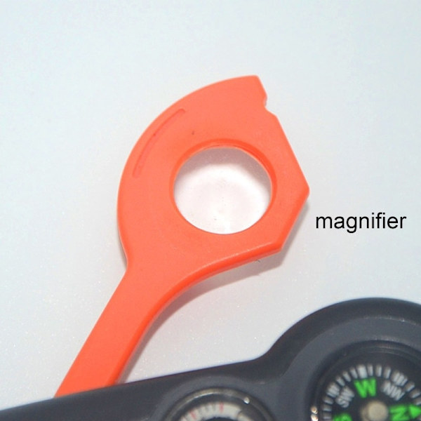 Multifunktion 7 In1 Outdoor Survival Whistle Nyckelring Med