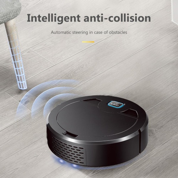 2000mAh 1600Pa uppladdningsbar lila lätt soprobot