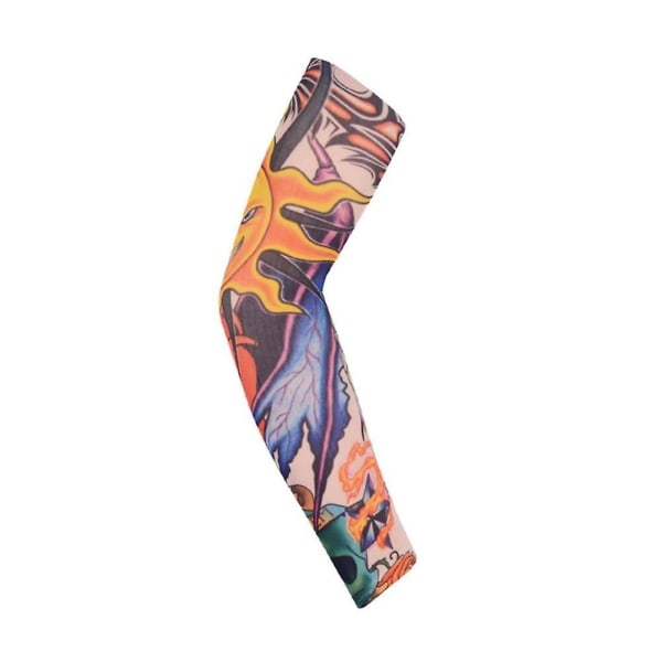 3d-tatuering Uv-skyddsarmhylsa P
