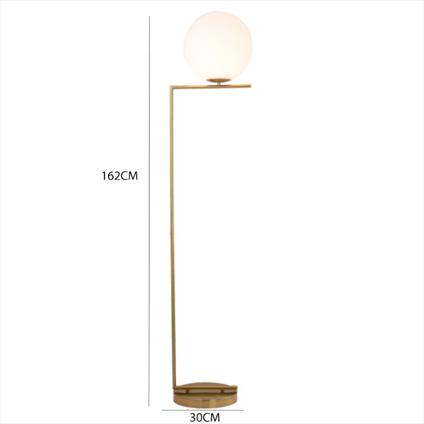 Glaskula Golvlampa Stativ Lampa Personlighet Sovrum Sängbord
