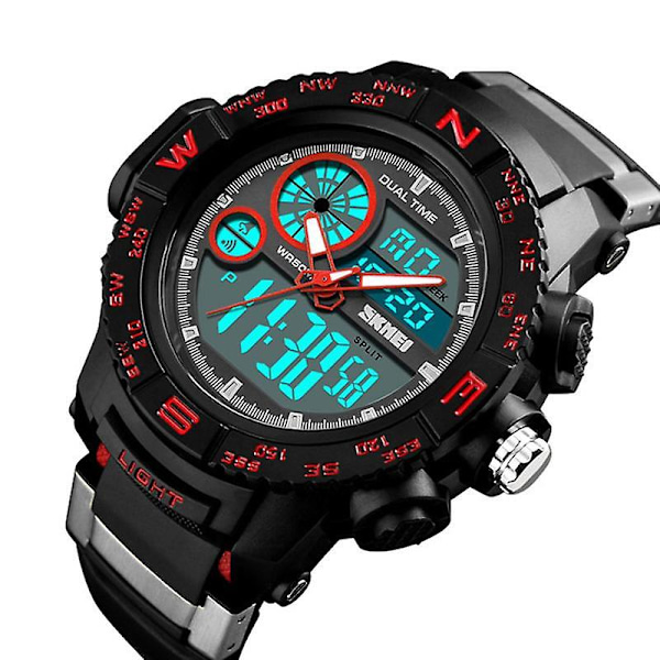 SKMEI 1332 Dual Display Digital Watch Men Chronograph Alarm