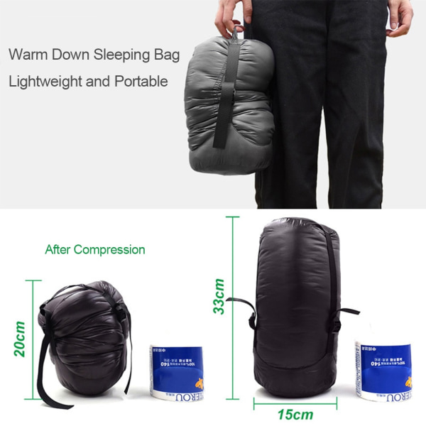 Winter Warm Sovsäck Utomhus Vattenavvisande Ultra Light
