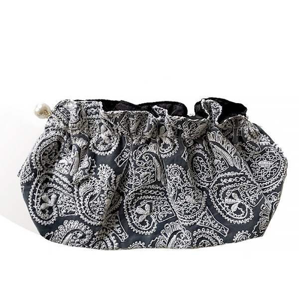 Broderad spets kosmetisk väska Kvinnor Afton Clutch Makeup