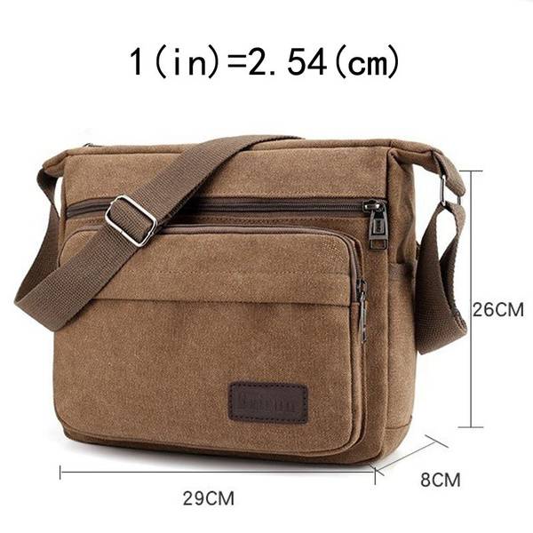 Hög kvalitet New Fashion Herr Canvas Bag Axelväska
