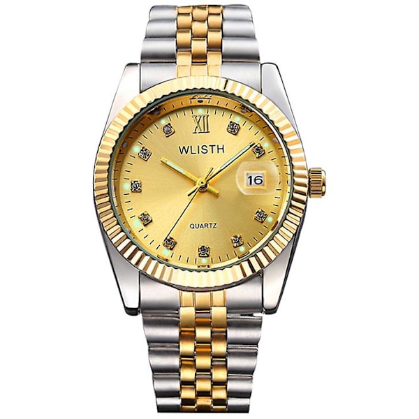 Watch i rostfritt stål Klassiska armbandsur Lyx