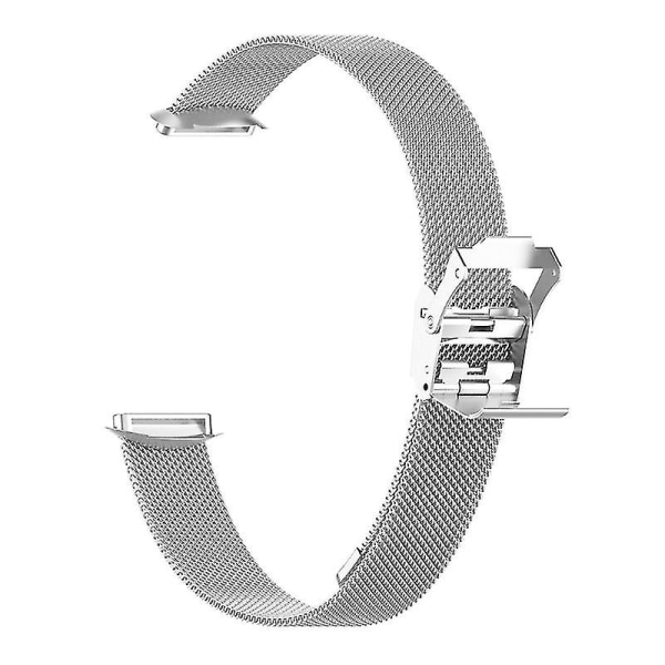 Band för Fitbit-luxe Sports Watch Handledsrem Loop Silver