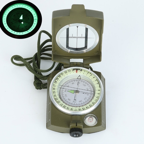 Professionell militär armé metall sikte kompass Clinometer