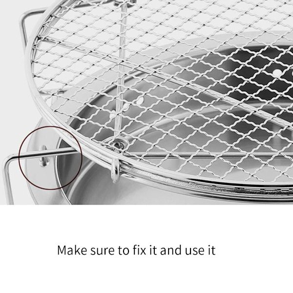 Mini Grill Grid Vikbar Rostfritt stål BBQ Grill