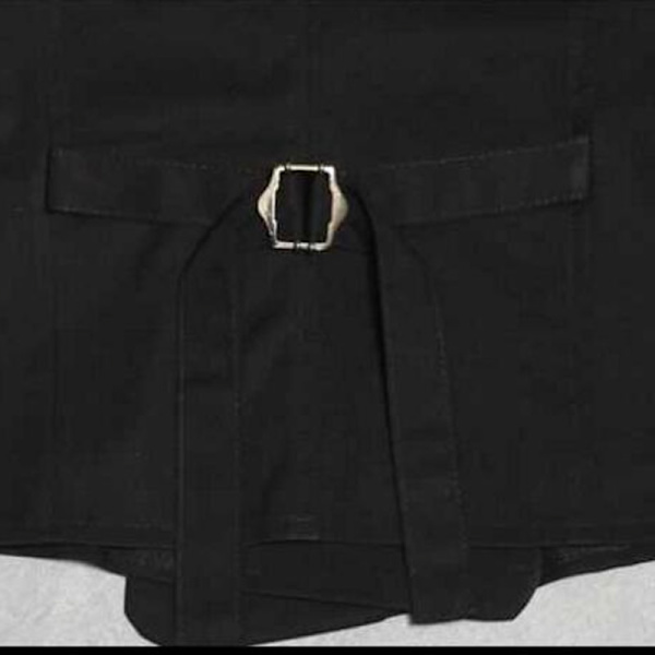 1stk dam polyester svart ärmlös cropped cardigan