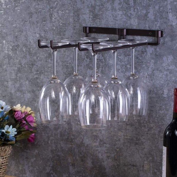 Stemware Vinglasställ Väggmonterbart Heavy Duty Tjockt