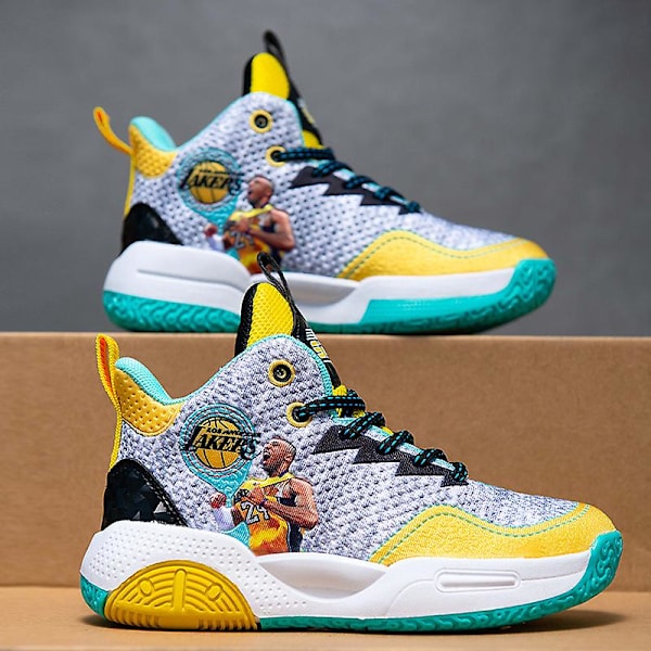 Barn Basketskor Andas Sneakers Trendiga Casual Yellow 32