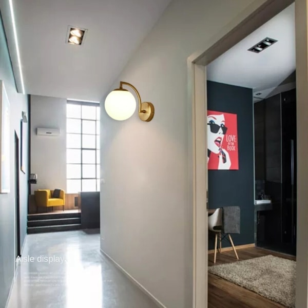 Vägglampa inomhus, kreativ modern minimalistisk stil, 6105 Copper