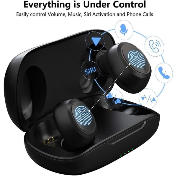 Trådlösa Bluetooth 5.0 hörlurar, TWS Touch Control