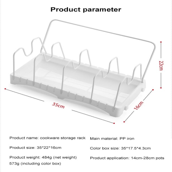 Multifunktions Organizer Rack Pot Lock Rack Stativ Kök
